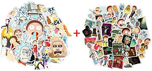 [35Pcs+49Pcs] Drama Rick and Morty Stickers Decal For Snowboard Skateboard Laptop Luggage Car Motorcycle Bicycle Fridge DIY Styling Vinyl Home Decor