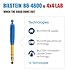 Bilstein B6 4600 Series 4 Shocks Kit for 02-'09 Chevy Trailblazer Ride Monotube replacement Gas Charged Shock absorbers part number 24-103336, 24-103350