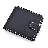 JR Genuine Leather Wallet for Men Large Capacity Men's Money Bilfold Wallet