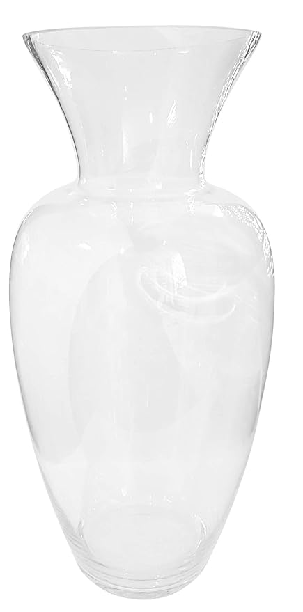 Big Vase Large Oversized Transparent Glass Floor Vase With Large Opening Is Circa 23 Cm For Long Stemmed Flowers Xxl Bulbous Flowerstand Height
