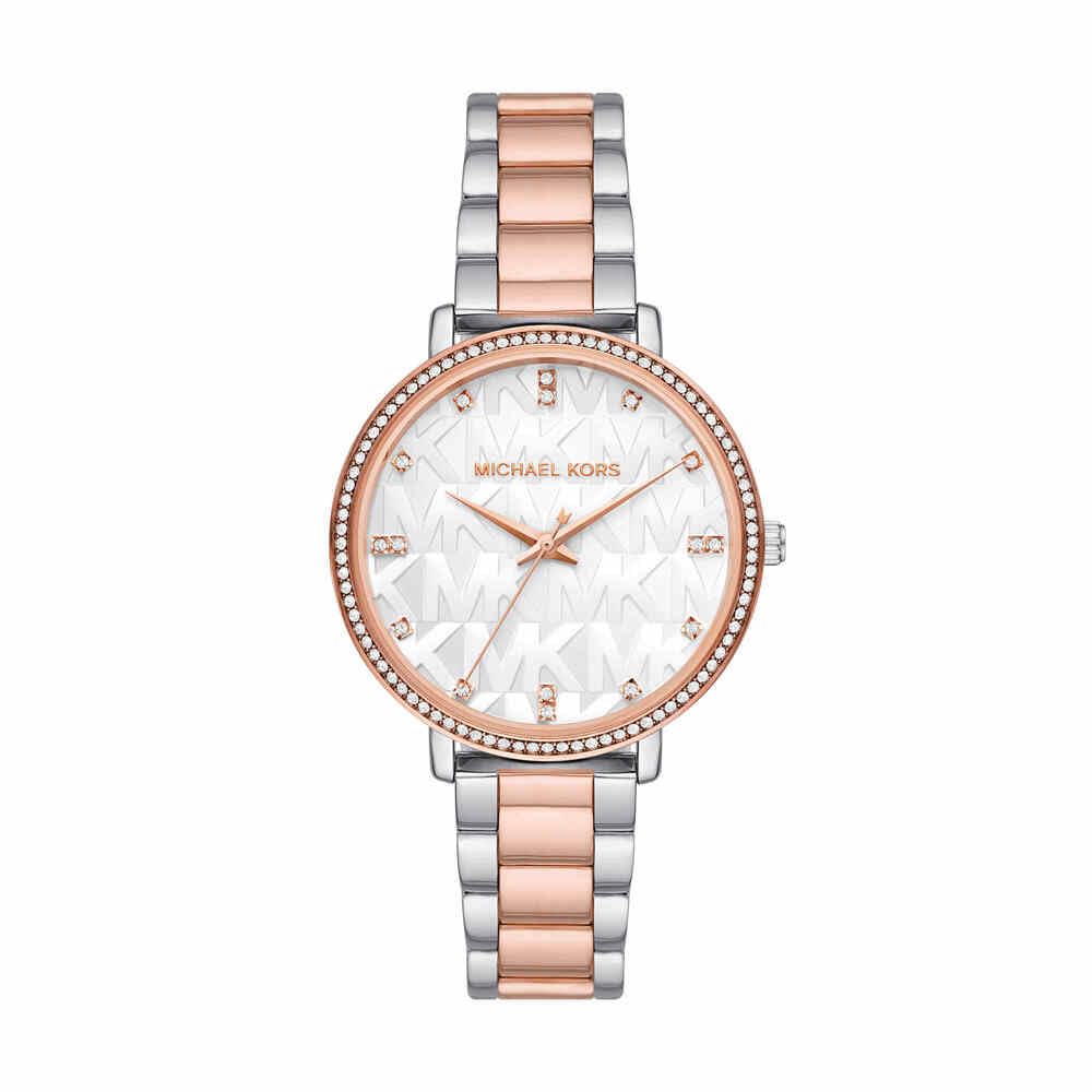 Michael Kors Pyper Watch for Women, Quartz Three Hand Movement with Stainless Steel or Alloy Strap