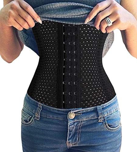 TINGLU Waist Trainer Corset Breathable and Invisible Waist Shaper Training Waist Cincher for Women Tummy Control