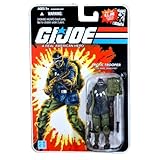 Hasbro Year 2008 G.I. Joe Comic Series 4 Inch Tall Action Figure - Arctic Trooper SNAKE EYES with Harness, Backpack, Katana Sword, Submachine Gun, Snow Shoes and Display Stand