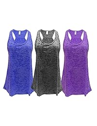 Epic MMA Gear Flowy Racerback Tank Top, Tamaños Regular y Plus, Paquete de 3