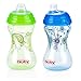 Nuby 2-Pack Designer Series No-Spill Clik-It Cups with Spout, 10 Ounce, Colors May Vary
