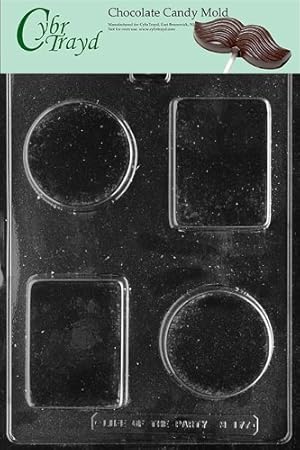Cybrtrayd M177 Rectangle/Circle Bar Miscellaneous Chocolate Candy Mold