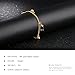 OPK Jewelry Fashion 18k Gold Plated Women's Bracelets Bell Heart Pendants Chain Link Wristband 6.69 Inch