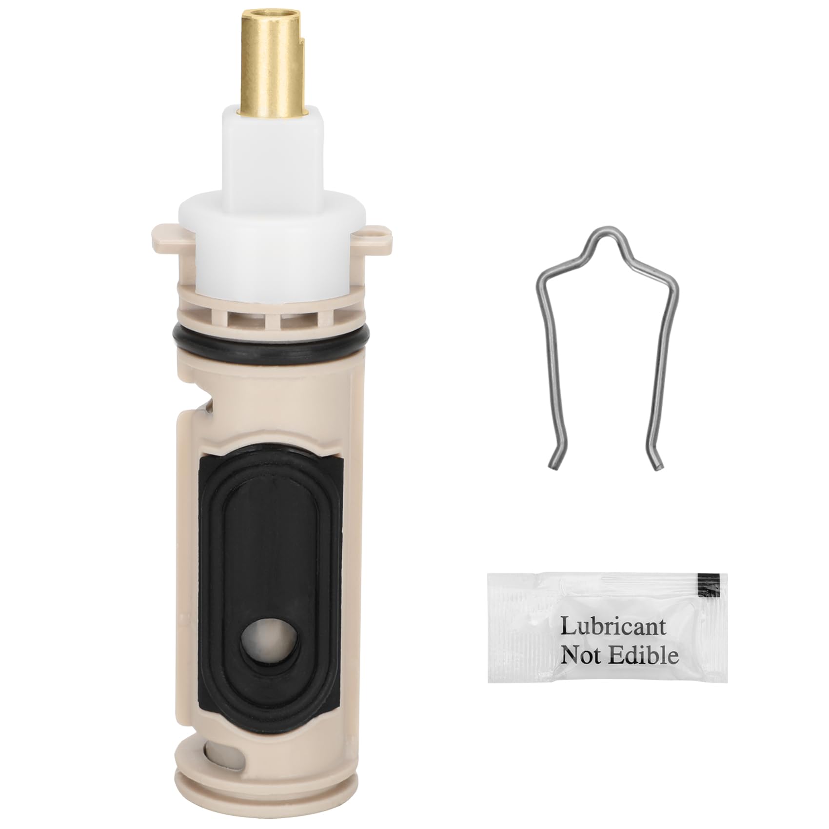 Photo 1 of 1222 Replacement Cartridge Kit for Moen One-Handle Posi Temp Faucets,Replacement Compatible with Moen Tub Shower?Durable Brass & Plastic(Retainer Clip Included,Installation Instructions)