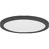 Maxim Lighting 57593WTBK Chip - 16W 1 5CCT LED Round Flush Mount-0.75 Inch Tall and 7 Inch Wide, Finish Color: Black