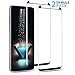 (Black)Samsung Galaxy S9 Plus Screen Protector, EcoPestuGo-[2 Pack] Half Screen Tempered Glass Screen Protector [Case Friendly][Anti-Scratch][Anti-Fingerprint][Bubble Free] for Samsung Galaxy S9 Plus