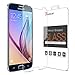 Trianium Galaxy S6 Screen Protector Galaxy S6 Glass Screen Protector [Tempered Glass] Thinnest [0.2mm] Premium Ballistic Protectors,99% Touch Accurate for Galaxy S6
