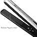 Jinri 1 Inch Professional Travel Hair Straightener with Dual Voltage, Digital Anti Static Ceramic Tourmaline Flat Iron with LED Display Black
