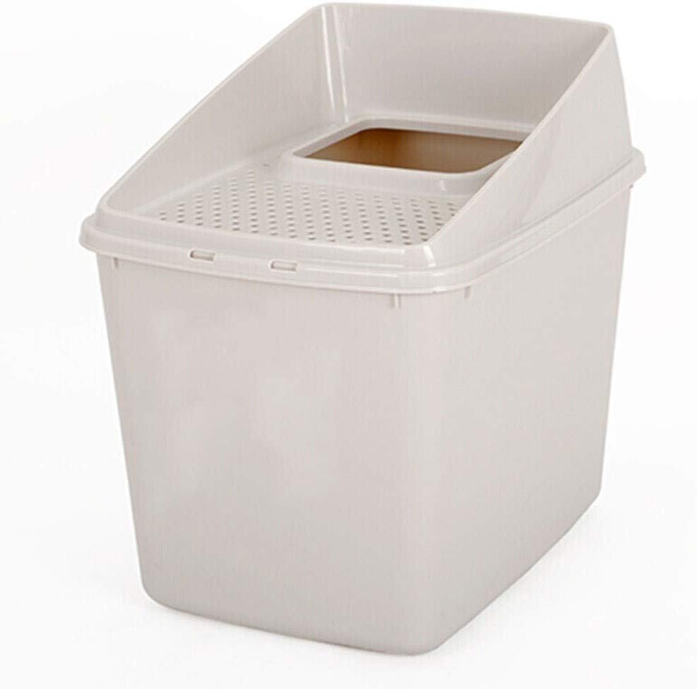 WEHOLY Dog and Cat Litter Box Clean and Comfortable Top Entry Cat Litter Box with Cat Litter Scoop Hooded Litter Box Self Cleaning Large Covered Litter Pan Cat Toilet Easy To Clean Cat Pan (Color :