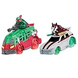 Teenage Mutant Ninja Turtles T-Machines Raphael in Shellraiser and Splinter in Rat Attack Diecast Vehicle (2-Pack)