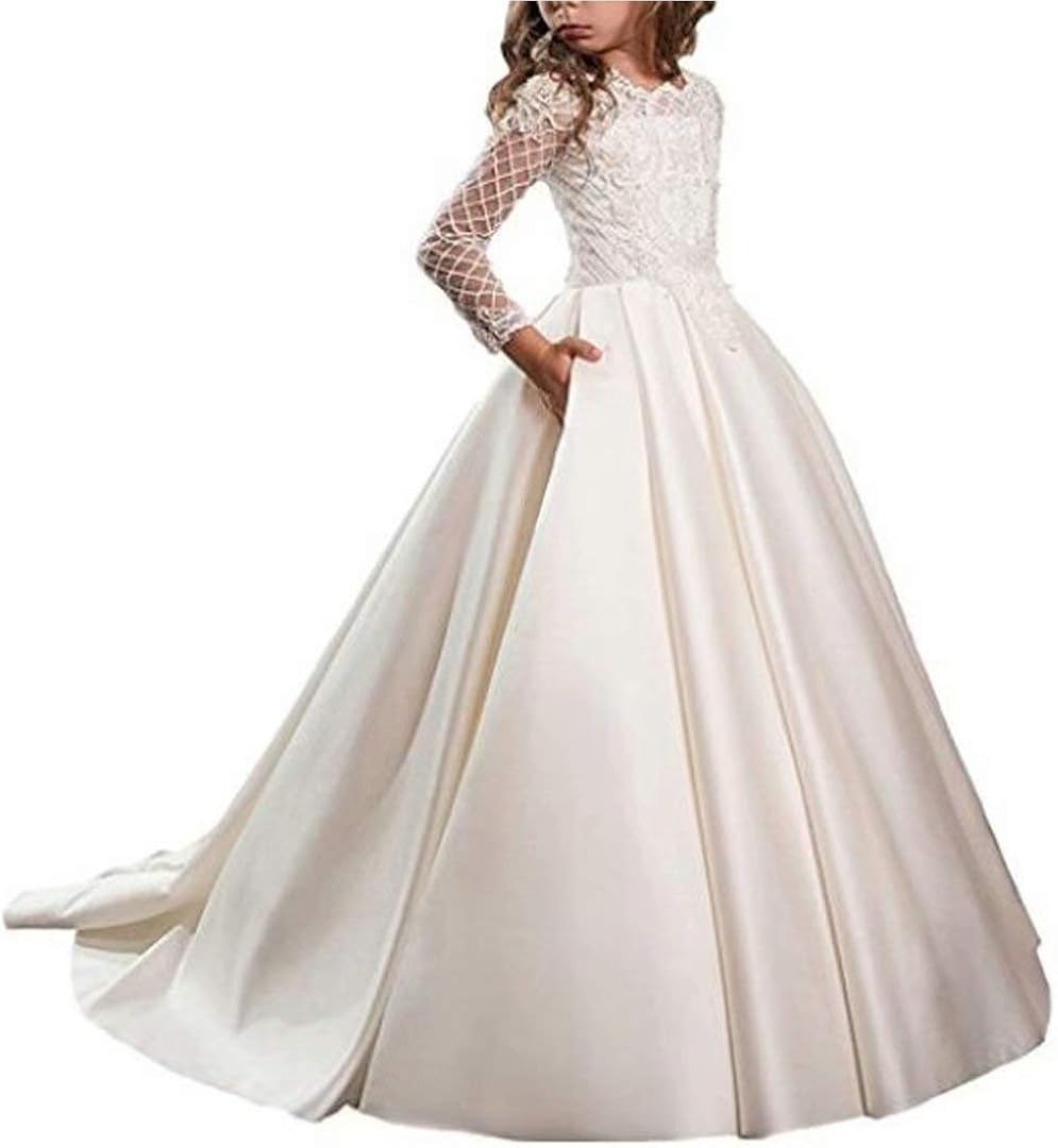 ivory flower girls dresses