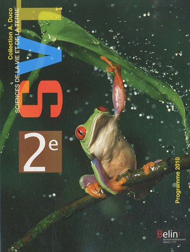 SVT, sciences de la vie et de la terre, 2e
