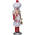 Kurt Adler Rosy Red Baking Nutcracker Chef 10 inch Wood Decorative Tabletop Figurine