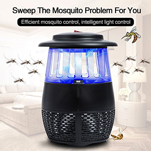 Home Insect Zappers Electric Bug Zapper Home Pest Control Traps Home Pest Repellents LED Bug Zapper Fly Trap Flying Insect Killer Mosquito Killer Pest Repellents Bug Zappers Mosquito Dispeller (Black)