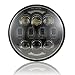 2019 New Brightest DOT Approved 80W Osram Chips 5-3/4" 5.75" Round LED Projection Headlight for Harley Motorcycles Black primary