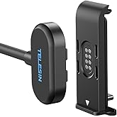 TELESIN Magnetic Charging Side Cover Battery Door and Power Cable Kit for GoPro Hero 13 Hero 12 Hero 11 Hero 10 Hero 9 Black