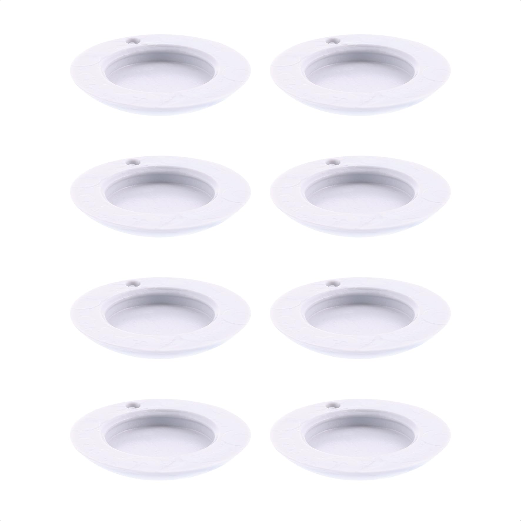WAGNER QuickClick® chair glides plastic replacement I 8pcs. set replacement glides exchangeable - plastic HYPER SLIM (flat) - Ø 25 mm - for base Ø 25 mm - Made in Germany - 15793200