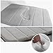 Vdomus Non-slip bath mats memory foam bathroom mat soft coral velvet fabric Gray, 20