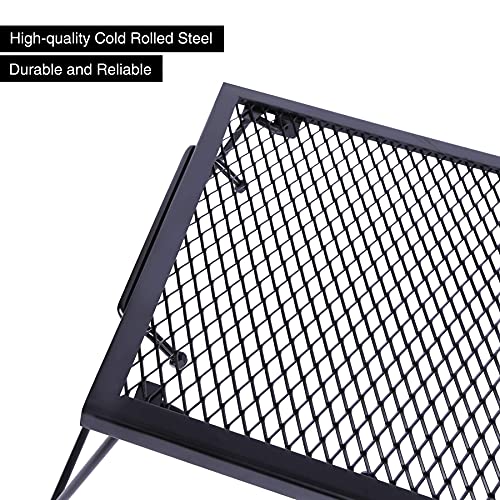 REDCAMP 2 in 1 Folding Camping Grill Grate, Folding Grill Table for