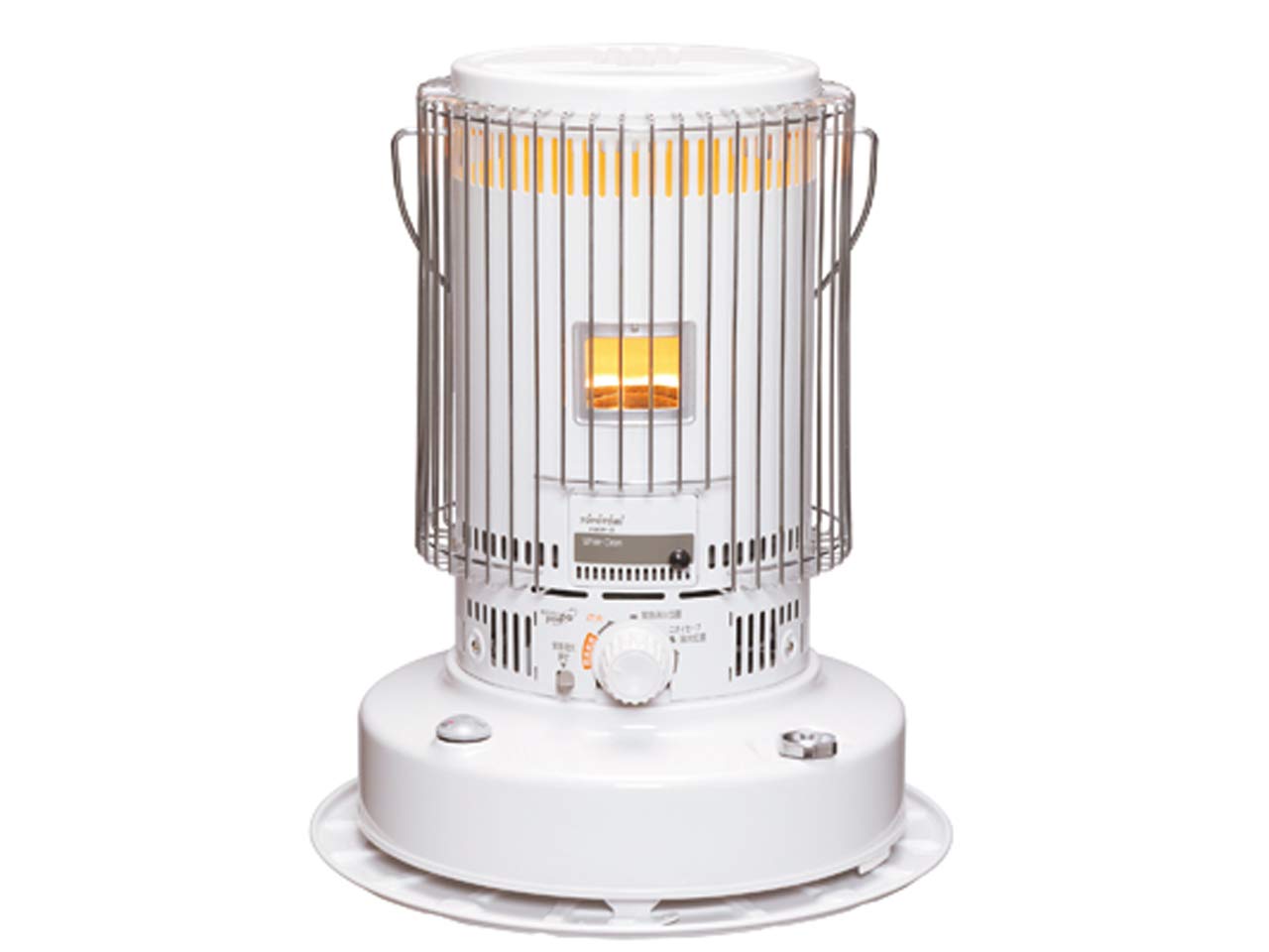 トヨトミ 石油ストーブ (木造17畳/コンクリート24畳まで) 日本製 対流式電源不要 防災 対策 キャンプ 芯が長持ち 遠赤外線 2重タンク構造 耐震 自動消火装置付き オリジナルカラー ホワイト KS-6700(W)商品画像