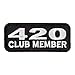 420 Club Member Biker Patch, Marijuana Patches