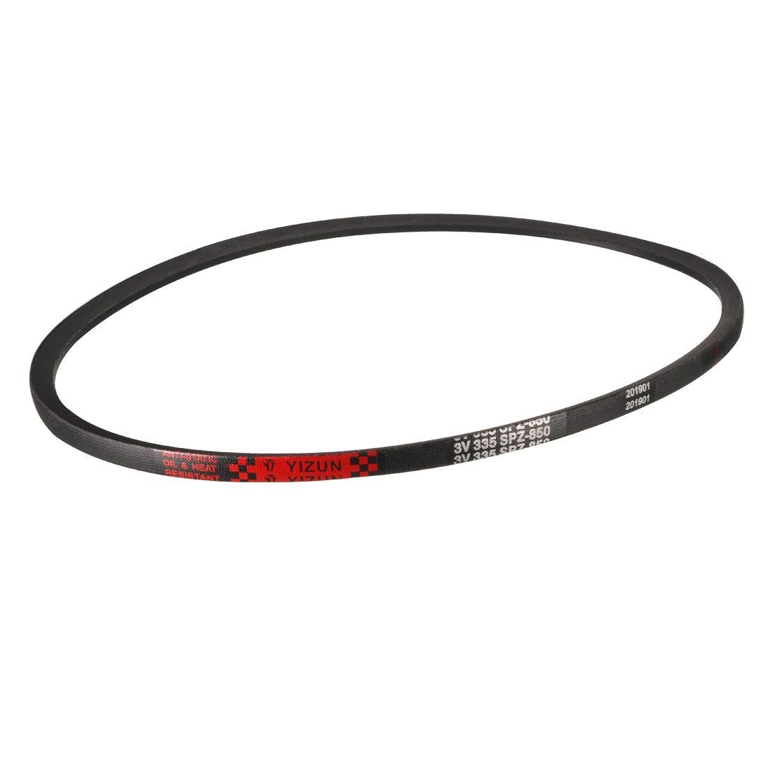 sourcing map SPZ-850 Drive V-Belt Industrial Power Rubber Transmission Belt 850mm Pitch Girth 10mm Width 8mm Height