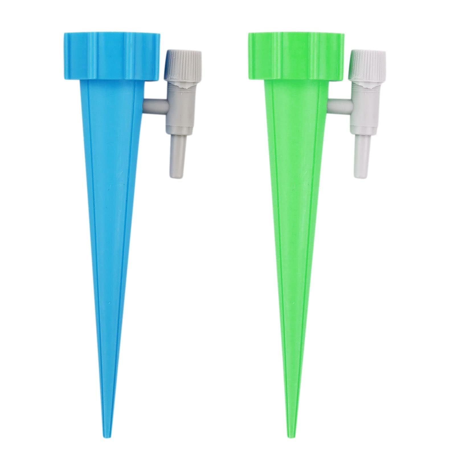 SZCXDKJ 12Pack Automatic Watering Device Adjustable Plant Waterer Self Watering Spikes with Slow Release Control Valve Switch Bottle Drip Irrigation System for Garden Home Indoor Outdoor Mixed Color