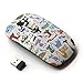 KOOLmouse [ Optical 2.4G Wireless Mouse [ Abstract Cat Pattern White Kittens ]