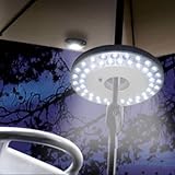 Outdoor Sport Beach Umbrella Camping Hiking Fishing Tent UFO Night Light Lamp 2 Mode 48 LED Lantern (Lawn &amp; Patio)