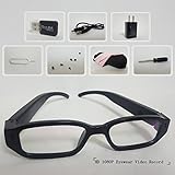 LDPmade Spy Camera Glasses Hidden Full HD 1080P 8G Eyeglasses Camcorder with Video Taking of Spectacles Inspection for Halloween