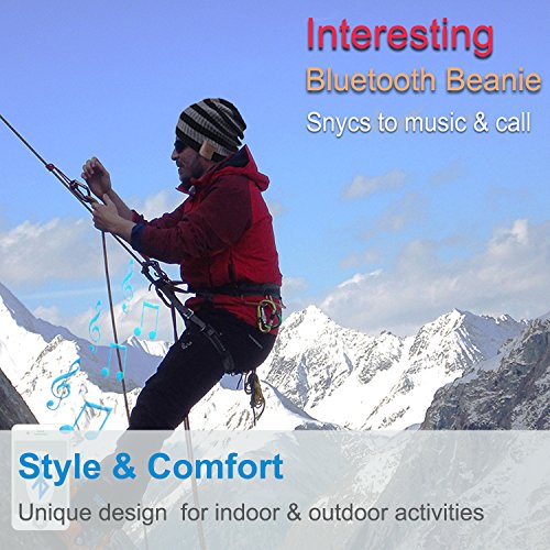 image for Rotibox Winter Fashional Bluetooth Beanie Hat Music Cap with Wireless 