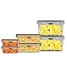 Stor-All Solutions Food Storage Containers with Lids Airtight, Plastic Meal Prep Container for Pantry & Kitchen Organization, BPA-Free, Leak-Proof, Microwave and Dishwasher Safe (12)
