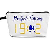 YULUENZE Perfect Timing 1922 Makeup Bag Cute Small Organizer Bag with Zipper Greek Sorority Paraphernalia Cosmetic Bag Aesthetic Birthday Present for Sorority Members Women Friends