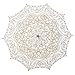 Birsppy Remedios(19 colors) Ivory Vintage Bridal Wedding Cotton Lace Parasol Umbrella