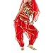 BellyLady Kid Belly Dance Costume, Harem Pants & Halter Top For Halloween-Red-M