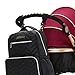 SoHo Blake Diaper Backback Bag 5Pc Chevron, Black