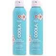 COOLA Organic Sunscreen SPF 70 Sunblock Spray, Dermatologist Tested Skin Care for Daily Protection, Vegan and Gluten Free, Peach Blossom