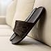Qianle Men's House Slippers Anti-slip Home Shoes Bathroom SlipperBlack 44 US9.5