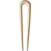 The Hair Edit Sleek Chignon French Hair Pin, Metal Hair Pin, Soft Gold | Hair Accessory for Buns, French Twists &amp; Updos, Lightweight for Effortless Everyday Styling U-Shaped Pin for All Hair Types