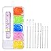 9 Pieces Large Eye Blunt Sewing Needles with 60 Pieces Lock Markers and Cloth Tape Measure