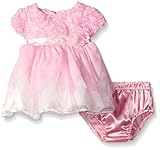 Nannette Little Girls Petal Dress, Pink, 6-9 Months