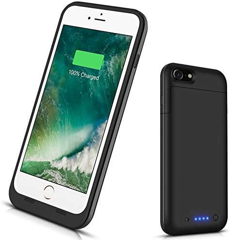 iPhone 6 Plus/6s Plus Battery Case,6800mAh Battery Pack Charger Case for 6 Plus(5.5") Rechargeable Extended Battery Portable Power Charger Protective Charging Case Cover for iPhone 6s+/6 +(Black)