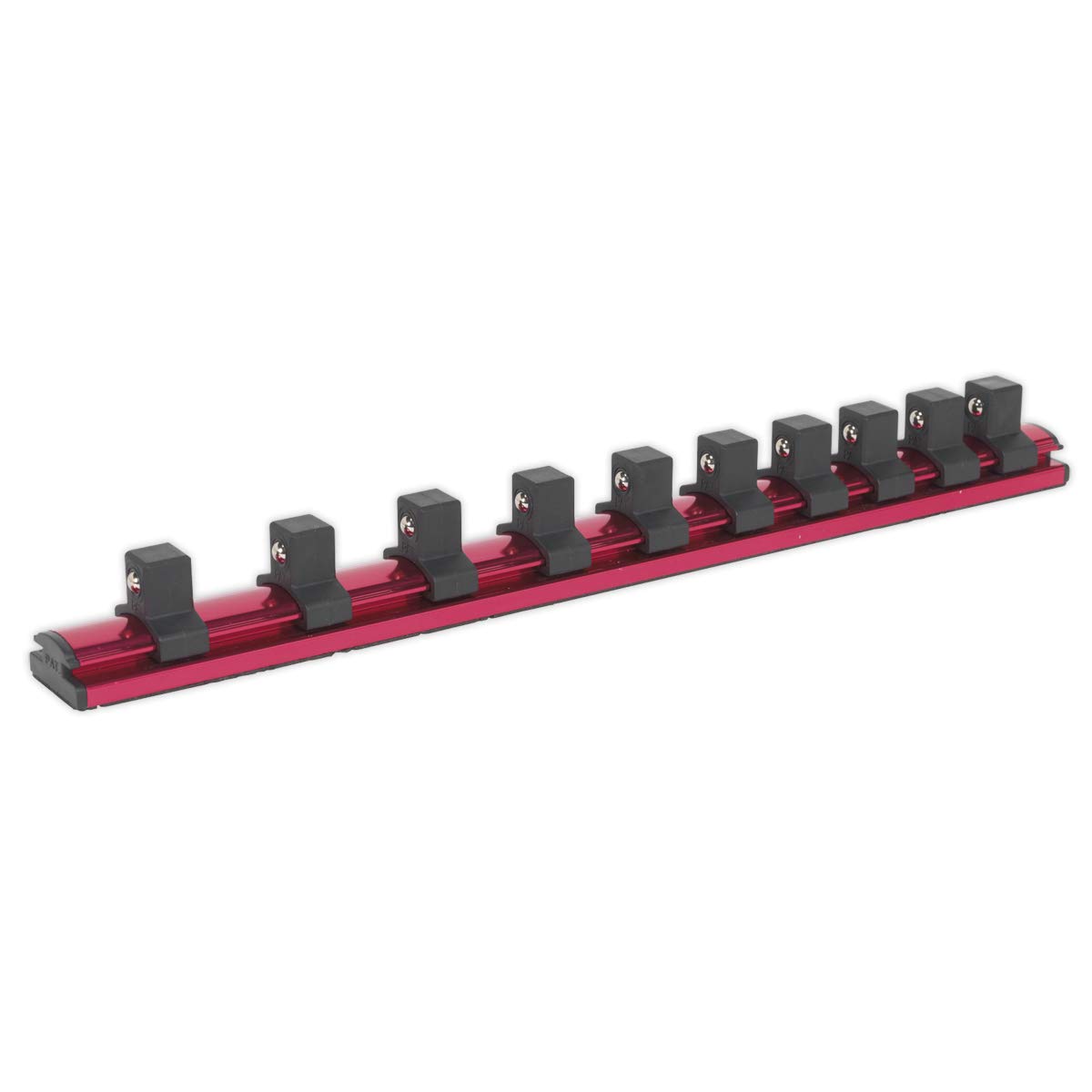 Sealey Ak27084 Socket Retaining Rail Magnetic Locking 1/2Sq Drive 10 Clips