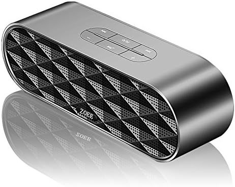 Portable Bluetooth Speaker, ZOEE Outdoor Wireless Bluetooth V4.2 Stereo Subwoofer with HD Sound and Bass, Built-in 10W Dual Driver Speakerphone, Microphone, Handsfree Calling and TF Card Slot