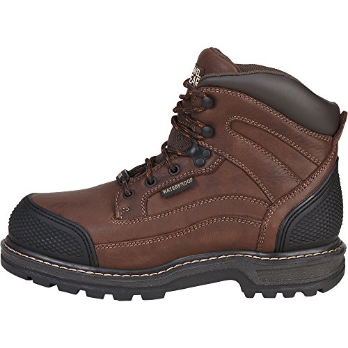 Gravel Gear Waterproof 6in. Steel Toe Work Boot - Brown (8) - Thumbnail 4