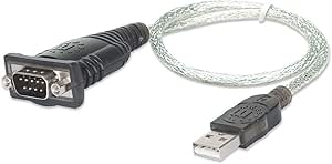 Manhattan USB to Serial Converter Connects One Serial Device to A USB Port (205146)